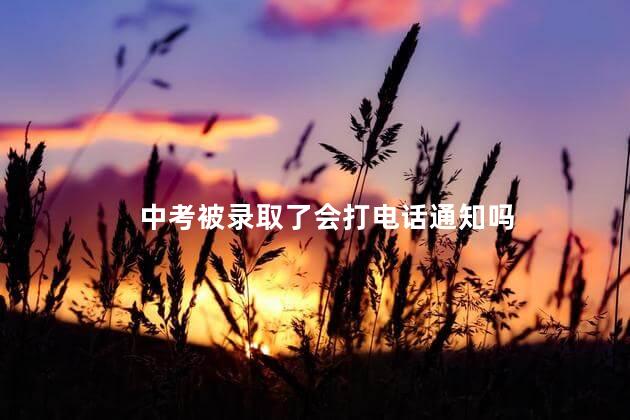 中考被录取了会打电话通知吗 录取前学校为什么要打电话